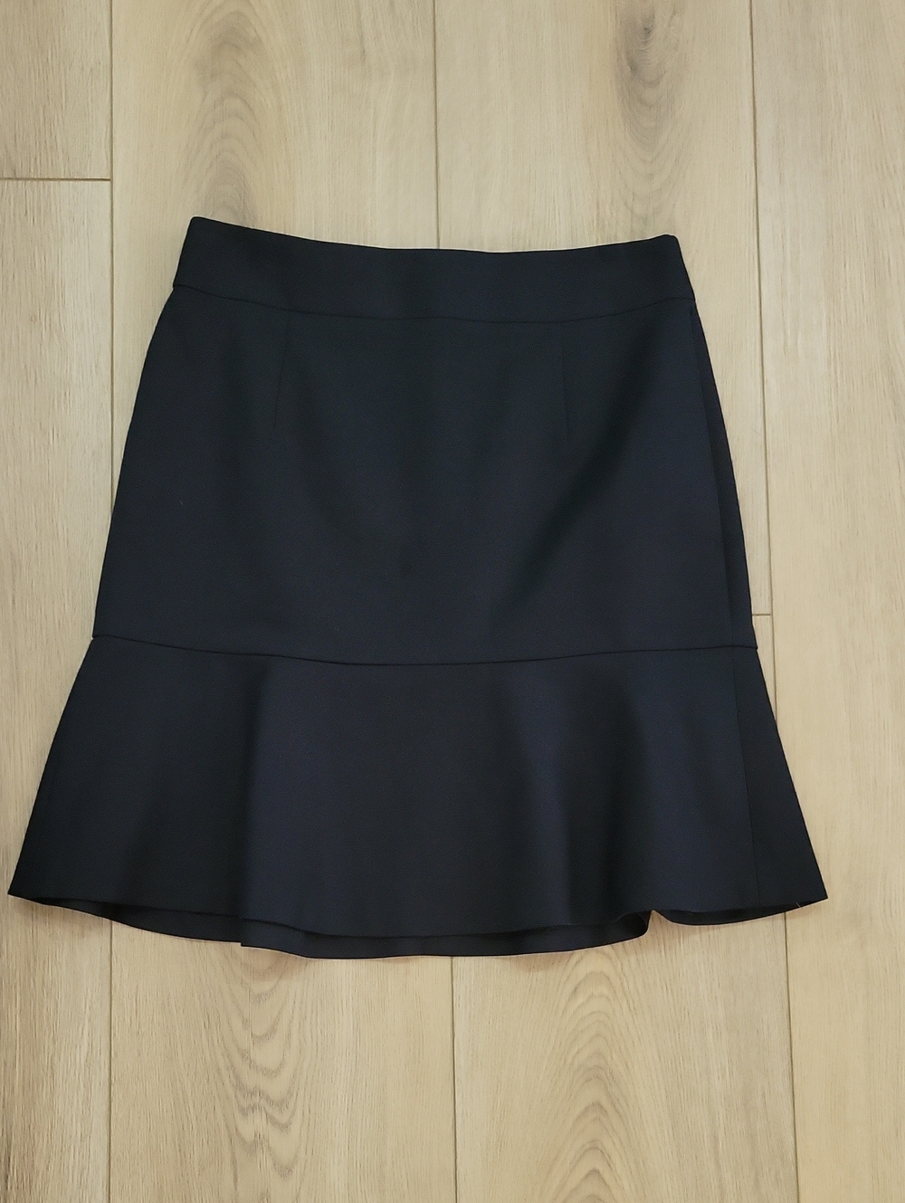 Banana Republic Black A-Line Flounce Hem Skirt